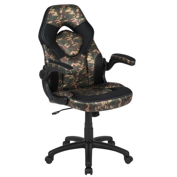 BlackArc Gaming Desk and Racing Chair Set with Cup Holder and Headphone Hook