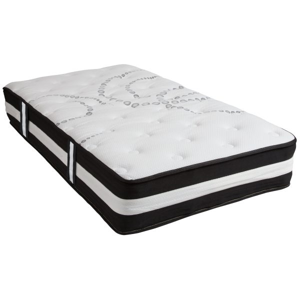 12 Inch CertiPUR-US Certified Hybrid Pocket Spring Mattress, Mattress in a Box - Premium Mattress